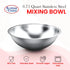 Alpine Cuisine 0.75-Quart Stainless Steel Kitchen Mixing Bowls, Salad Bowls Heavy Duty Deeper Edge, Dishwasher Safe Storage Bowls, Premium Polishe...