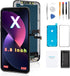 Screen Replacement for iPhone X 5.8', 3D Touch Display Full Repair kit, Digitizer Assembly with Tools Set, Tempered Glass, Instruction...