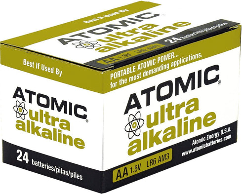 ATOMIC AA Battery 1.5V Ultra Alkaline LR6 AM3 (24 Batteries)...