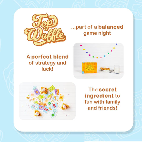 Top Waffle Card Game - Beautifully Delicious Game for Kids, Teens, Adults, and Family Game Night - Great Gift for Ages 7+, 2-6 Players, 30-45 Minu...