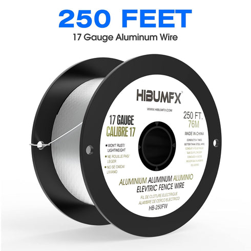 Spool Aluminum Electric Fence Wire 250-Feet 17 Gauge (1)...