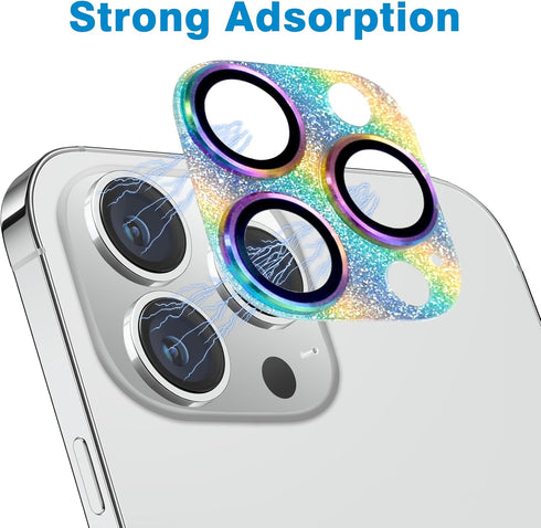 for iPhone 14 Pro and iPhone 14 Pro Max Camera Lens Protector, Anti-Scratch Tempered Glass Camera Screen Protector Shockproof Full Protective Came...