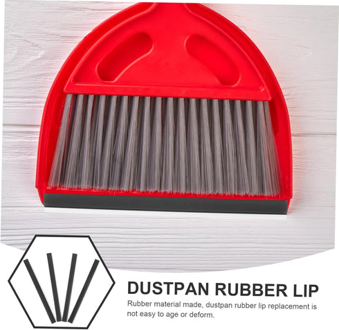 Uonlytech 4pcs dustpan rubber lip dustpan rubber edge replacement lip for dustpan rubber lip for dustpan rubber lips dustpan edge dustpan repair F...