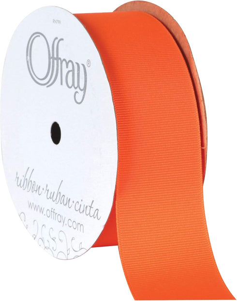 Berwick Offray 1.5" Grosgrain Ribbon, Hunter Orange, 10 Yards...