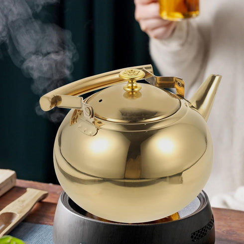 DOITOOL Stainless Steel Tea Kettle 1.5L Stovetop Tea Kettle, Classic Tea Kettle Food Grade Stainless Steel Teapot for Stove Top with Infuser and E...