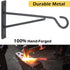 6" Hanging Plant Hooks, 6 Pack Hanging Basket Bracket Wall Hooks, Plant Hangers Outdoor for Fence, Lantern,Wind Chime...