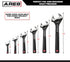 ARES 79001-6-Inch Adjustable Wrench - 15/16-Inch Jaw Capacity - Chrome Vanadium Steel Construction - Ergonomic TPR Handle...