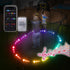 DIY LED Trampoline Lights, Change Color When Jumping Trampoline Lights with Bluetooth APP and Remote Control, Fits 8FT 10FT 12FT 14FT 15FT 16FT Tr...