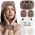 AHONEY Face Washing Headband Wristbands Set, Cute Animals Makeup Spa Skincare Headbands for Washing Face Bath Headband for Women Girls Elastic Hai...