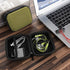 Geekria Shield Case for On-Ear Headphones, Replacement Hard Shell Travel Carrying Bag with Cable Storage, Compatible with Audio Technica, Sony, JV...