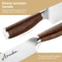Chef Knife, Razor Sharp 8 Inch Kitchen Knife with Ebana Wood Handle High Carbon Stainless Steel Professional Cooking Chef's Knives with Gift Box...