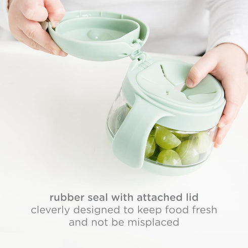 Ubbi Tweat No Spill Snack Container for Kids, BPA-Free, Toddler Snack Container, Sage & Blue...
