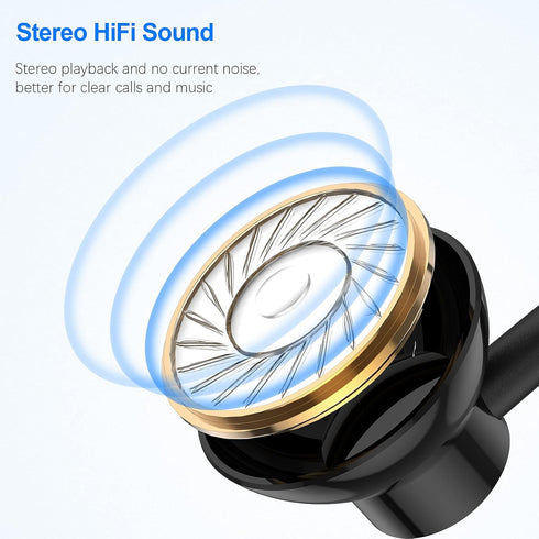 ACAGET USB Headset, Wired USB Earbuds for PC HiFi Stereo in-Ear Wired Game Headphones with Microphone Computer Earphones with Audio Controls for P...