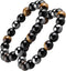 HOZEAL Triple Protection Bracelet, Black Obsidian Tiger Eye Stone Hematite Wealth Bracelets for Men Women for Bring Luck and Prosperity, Beaded Bu...