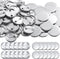 300 Pieces Blank Button Making Supplies Round Badge Button Parts Metal Button Pin Badge Kit for Button Maker Machine, Including Metal Shells Back ...