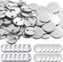 300 Pieces Blank Button Making Supplies Round Badge Button Parts Metal Button Pin Badge Kit for Button Maker Machine, Including Metal Shells Back ...