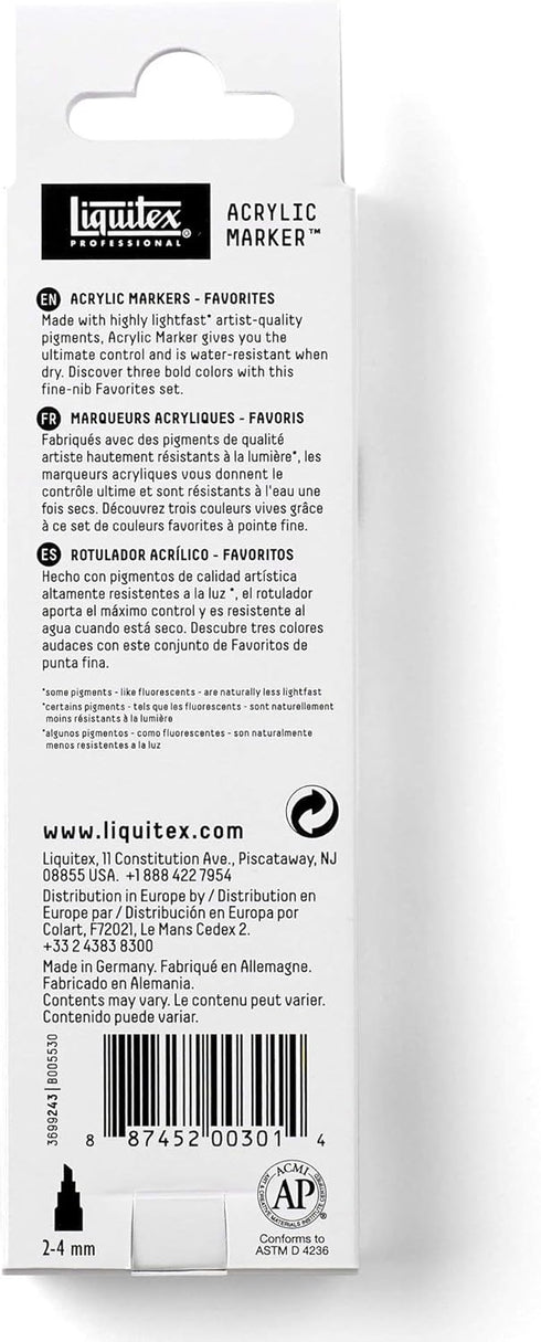 Liquitex Professional Paint Marker Set, 3 Piece, Colors...