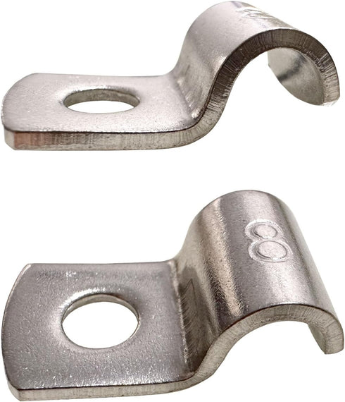 4 Inch Pipe Strap 304 Stainless Steel Conduit Strap 2 Hole Heavy Duty Strap Clamp for Tube Pipe or Wire Cord Installation(102mm 5pcs)...