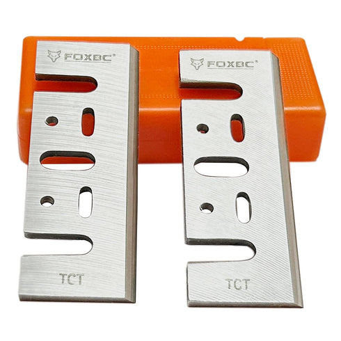 FOXBC 3-1/4 Inch Tungsten?Carbide Planer Blades Replacement for Makita, DeWalt, Bosch, Ryobi and most Hand-Held Planer - 2 Sets...
