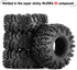 INJORA 1.0 Tires - S5 Swamp Claw Mud Terrain Tires for TRX4M AX24 SCX24 FCX24 1/18 1/24 RC Crawler Car, 56 * 23mm, T1021...