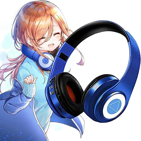 Nakano Miku Bluetooth Headphones, Miku Headphones,The Quintessential Quintuplets Manga Cartoon Cosplay Props,Folding Hi-Fi Stereo Miku Nakano Head...