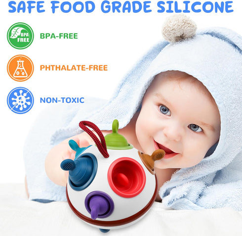 TOHIBEE Baby Toys for 6-12 12-18 Months, Baby Pop Fidget Toys for Babies 6 9 12 18 Months, Infant Newborn Developmental Toys Gifts for 1 2 Year Ol...