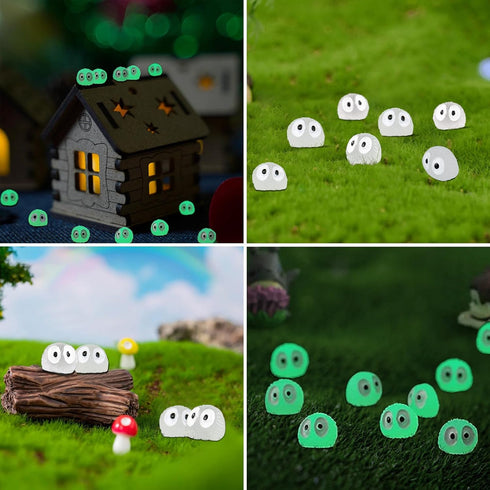 Glow in The Dark Tree Elves Fairy 60Pcs Mini Resin Elf Fairy Garden Accessories Little Briquettes Elves Miniature Figurines, Micro Landscape Gnome...