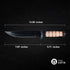 13.6" Fixed Blade Tactical Fighting Knife with Sheath, Stainless Steel Survival Hunting Bushcraft Full Tang Non-Slip Handle Bowie Knife for Campin...