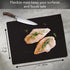 Cut N' Funnel Black Flexible Plastic Cutting Board Mat 2 Pack, 15" x 11.5", Made in the USA, Easily Funnels Foods, Knife Friendly, Easily Wipes Cl...