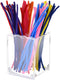 Acrylic Pipe Cleaners Storage & Organizer, Pipe Cleaners Holder with Separation, Fit for Pipe Cleaners Art and Craft Supplies, with Installation T...