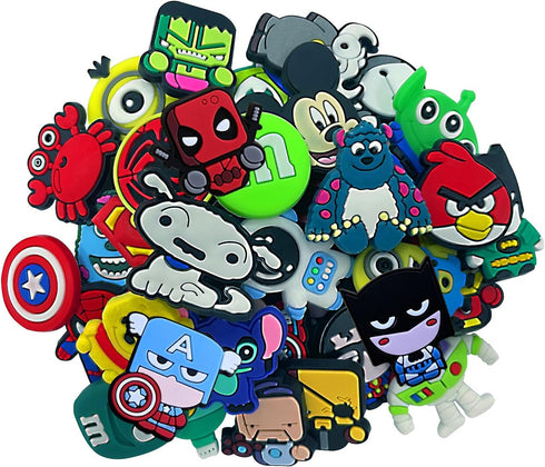 36,50,60 PCS PVC Shoe Charms for Shoe Decoration?Shoe Charms for Kids boys....