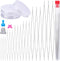 24PCS Beading Needles,6 Size Big Eye Beading Needles,Beading Thread Needles,3 rolls transparent elastic thread,Stainless Bead Needle for Jewelry M...