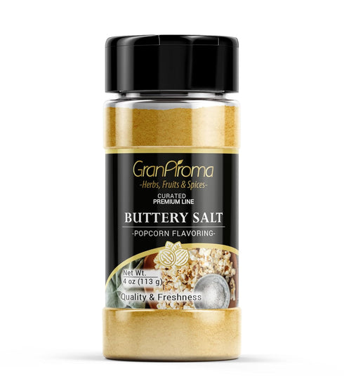 GranAroma Buttery Salt Seasoning, 4 oz, Popcorn Seasoning, Cinema Style, Delicious Flavor...