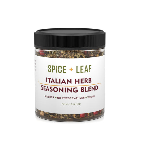 Italian Herb Seasoning Blend by SPICE + LEAF - Vegan Kosher Pesticide Free Spice Blend Used to Give your Meat, Fish, Chicken, Vegetables, Eggs or ...