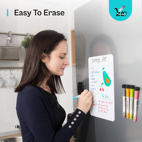 14x11 inch - Small Magnetic whiteboard for The fridge - Magnetic Dry Erase Board - Fridge whiteboard - Refrigerator whiteboard - White Board for F...