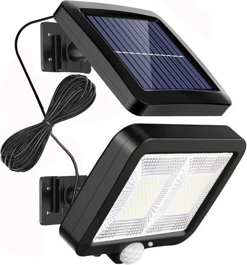 Solar Flood Lights with 98 LEDs,Motion Detector,16.5ft Cable,IP65 Waterproof LED Lights for Front Door, Backyard, Garage,Patio, Gargen...
