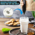 Rechargeable Milk Frother Handheld, Electric Drink Mixer with USB-C and Stainless Steel Whisk, Foam Maker for Lattes, Matcha, Cappuccino, Frappes,...