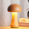 Small Wood Mushroom Lamp, LED Cordless Bedside Touch Lamp, Portable Dimmable Battery Mushroom Lamp for Bedroom Nightstand...
