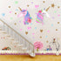 Unicorn Wall Decal,Large Size Unicorn Wall Sticker Decor for Gilrs Kids Bedroom Birthday Party...