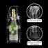 3 Pack Portable Ice Wine Bag, Collapsible Clear PVC Pouch Wine Cooler Bag, Wine Cold Bag with Handle for Champagne, Cold Beer, White Wine, Chilled...