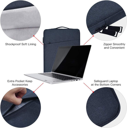17.3 Inch Laptop Bag, Waterproof Business Laptop Case for Dell Inspiron 17 7000 5000 3000/Dell G3, Acer Aspire 5 7/Acer Aspire E17/ Acer Predator ...