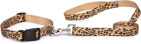 Animal Print Dog Leash, 4-Feet x 5/8-Inch Lead, Cheetah...