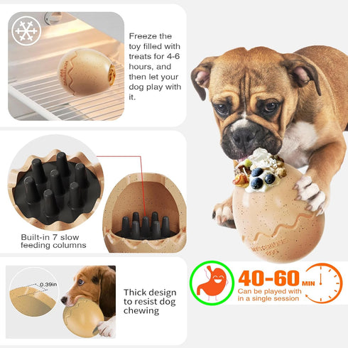 Dog Toys for Aggressive Chewers Large Dogs,Indestructible Dog Chew Toys for Aggressive Chewers,Treat Dispensing Dog Toy Tough Dog Toys for Large D...