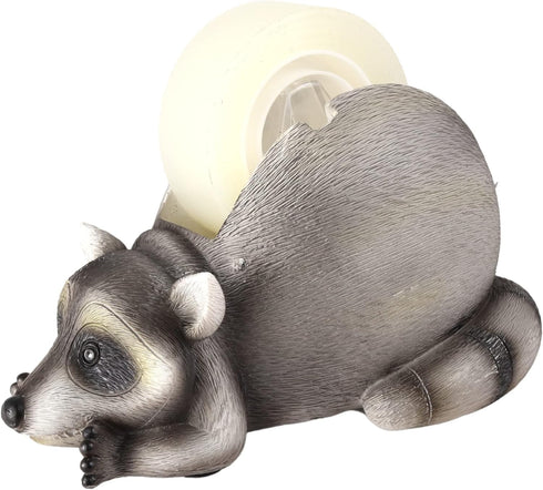 Novelty Tape Dispenser, Raccoon Office or Cubicle Desk Accessory, 6 Inches...