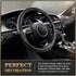 K KNODEL Universal Fit Steering Wheel Cover, Microfiber Leather Car Steering Wheel Cover, Anti-Slip Car Wheel Protector, 15 Inch (Black)...