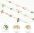 KYUNHOO Charming Green Raw Gemstones Jewelry Chain for Jewelry Making 5m Gold Plated Brass Necklace Chains Bulk Decoration Chain DIY Jewelry Suppl...