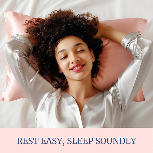 BEDELITE Satin Pillowcase for Hair and Skin, Super Soft and Cooling Similar to Silk Pillow Cases 2 Pack with Envelope Closure, Gift for Women Men(...
