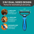 Maxpower Planet Pet Grooming Brush and 2X Grooming Gloves Combo - Double Sided Dematting, Deshedding Undercoat Rake for Dogs - Cat Brush, Dog Brus...