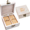 Strova Wooden Ring Box for Wedding Rings and Couple Jewelry - Engraved Mr. & Mrs. Lettering - Ring Bearer Box for Display or Personal Organizer - ...