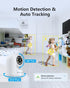 Jennov 2K Pan/Tilt Indoor Cameras for Home Security - 2.4 GHz Pet Dog Camera with Phone App, WiFi Baby Camera Monitor, Color Night Vision, Motion ...